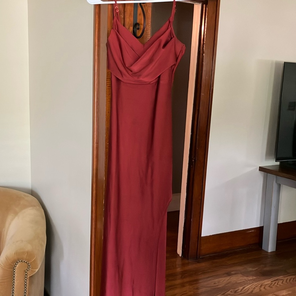 Elegant Pink Evening Gown